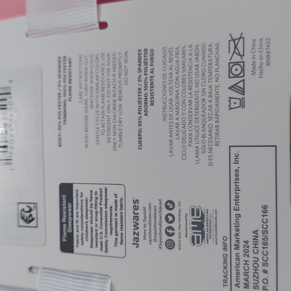 2-PC Pajama Set Squishmallows - Picture 3 of 4